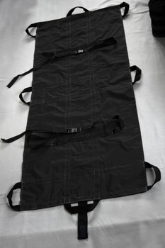 Носилки м'які безкаркасні ноші складні для медиків Чорні Madana Studio
