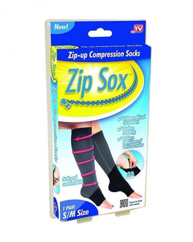 Компресійні гольфи Zip Sox S/M Чорні