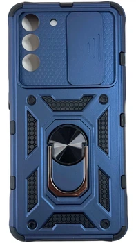 Чохол New Armor з кільцем-підставкою на Samsung Galaxy S21 FE синій