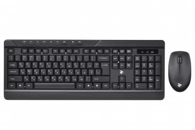Комплект 2E MK410, Black, беспроводной, USB, до 10 м, 1200 dpi, 1xAA/1xAA (2E-MK410MWB)