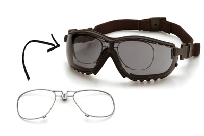 Тактичні окуляри з діоптричною вставкою в комплекті Pyramex V2G