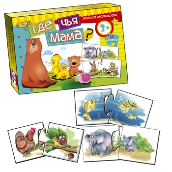 Детская игра-пазл Мастер ГДЕ ЧЬЯ МАМА? МКМ0309