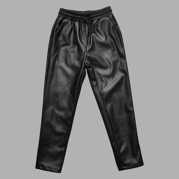 Брюки эко кожа для девочки My Style V040 140 см Чёрный