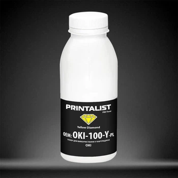 Тонер для OKI Yellow (42804537/42804578) PRINTALIST Yellow 100г OKI-100-Y-PL