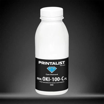 Тонер для OKI C 5540 PRINTALIST Cyan 100г OKI-100-C-PL