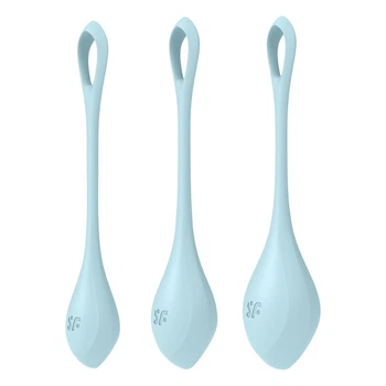 Miyu　2ペア Набір йоні намистин Satisfyer Yoni Power 2 Light Blue, диаметр 2-2