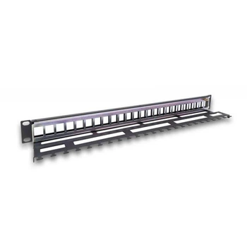 Патч-панель LEGRAND 19 1U для 24-х модулей Keystone, c пластиковим органайзером (632791)