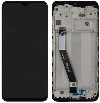 Дисплей для Xiaomi Redmi 9 с сенсором и рамкой черный