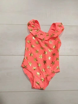 Купальник слитный для девочки розовый в звезды Primark 128см (400091939)