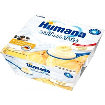 Йогурт Humana Baby Milchdessert Banane Банан 4 х 100 г