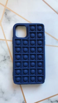 Силіконовий чохол Поп іт Антистрес Поп-Іт Pop It для iPhone 11 (6,1) Попіт Синій