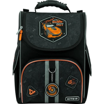 Рюкзак школьный каркасный Kite Education Burn Out K22-501S-7 (LED) 1080 г 35х25х13 см черный