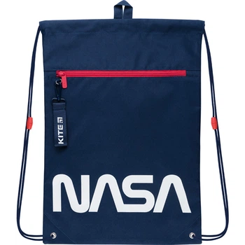 Сумка для обуви с карманом Kite Education NASA NS22-601M-2 112 г 46x33 см синий