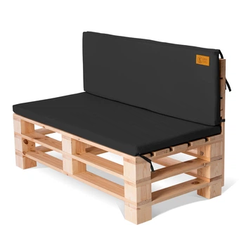 Комплект подушок для садових меблів SanchoBAG Оксфорд Чорний 120x40x5/120х55x5 см (pdm-1013-so105-14)