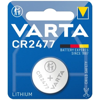 Дисковая батарейка VARTA Lithium Cell 3V CR2477 (850mAh)