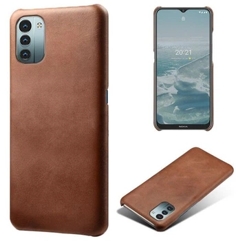Защитный чехол Deexe Leather Back Cover для Nokia G21 / G11 - Brown