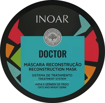 Inoar Doktor Reconstruction Mask Маска для волосся "Протеїни зародків Овса & Пшениці" 250ml (1030040-71143)