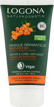 БИО-Маска-реконструктор волос "Облепиха" - Logona Pepair & Care Hair Mask 150ml (852063-95589)