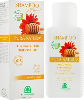 Шампунь с медом, прополисом и цветочной пыльцой - Natura House 250ml (137215-70984)