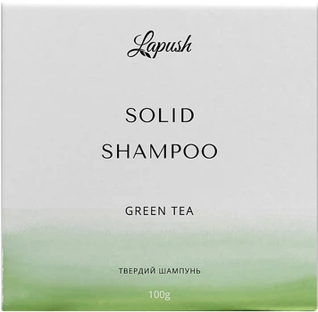 Шампунь твердый "Зеленый чай" - Lapush Green Tea Solid Shampoo 100g (743303-116245)