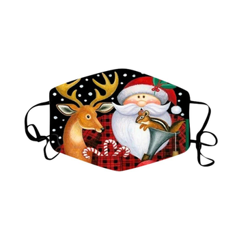 Турмалинова Новорічна захисна маска «Дід Мороз з оленем та білкою» Віковий Схід