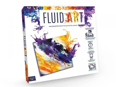 Набор для рисования Fluid ART 1, в коробке 32х32х4см, Danko Toys (FA-01-01)