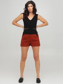 Шорты однотонные кэжуал Vero Moda 260918-13 L (46382L) Терракот