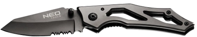 Нож NEO складной с фиксатором, лезвие из стали 440, титановый, 60 г, чехол (63-025)