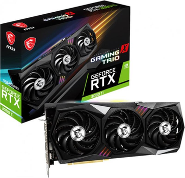 Відеокарта GF RTX 3080 Ti 12GB GDDR6X Gaming Trio MSI (GeForce RTX 3080 Ti GAMING TRIO 12G)