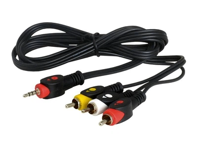 Кабель аудио Jack 3.5mm-3xRCA(тюльпан) 1.5m 4877#