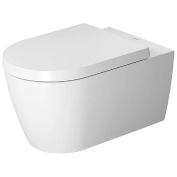 Унитаз подвесной безободковый белый DURAVIT Me by Starck с сиденьем с микролифтом 45290900A1