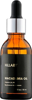 Органическое нерафинированное масло макадамии холодного отжима - Hillary Organic Cold-Pressed Macadamia Oil 30ml (948862-13343)