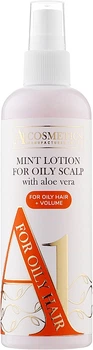 Мятный лосьон для жирной кожи головы - A1 Cosmetics For Oily Hair Mint Lotion For Oily Scalp With Aloe Vera + Volume 150ml (1062628-86176)