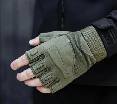 Тактичні рукавички STRONGCLAW Хакі (sc1001 olive) L