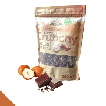 Гранола мюсли 350 г с фундуком и шоколадом Crunchy Crownfield (CF-350-haz-choco)