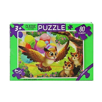 Пазлы Сказка, 80 совы+ шарики DANKO TOYS (C80-)