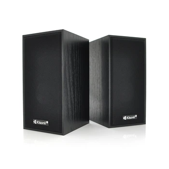 Колонки 2.0 Kisonli T-004 для ПК та ноутбука, USB + 3.5mm, 2x3W, 20Hz-20KHz, Black