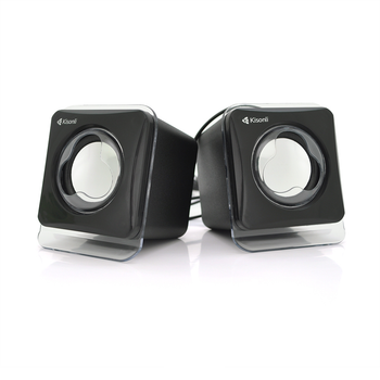 Колонки 2.0 Kisonli V410 для ПК та ноутбука, USB + 3.5mm, 2x3.5W, 20Hz-20KHz, Black