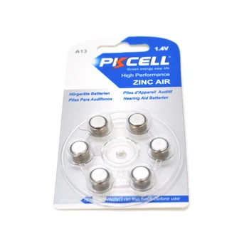 Батарейка воздушно цинковая PKCELL 1.4V ZA312, 6 штук в блистере ZA312-6B