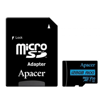 Карта памяти Apacer 128GB MicroSDXC UHS-I/U3 Class 10 + SD adapter (AP128GMCSX10U7-R)