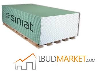 Гипсокартон обычный PLATO Format Siniat 12,5*1200*3000