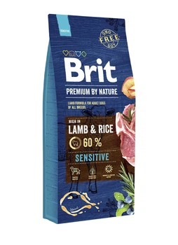 Сухой корм Brit Premium Dog Sensitive Lamb для собак с чувствительным пищеварением с ягненком 15 кг