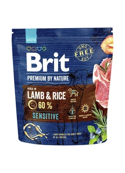 Сухий корм Brit Premium Dog Sensitive Lamb для собак з чутливим травленням з ягнятком 1 кг