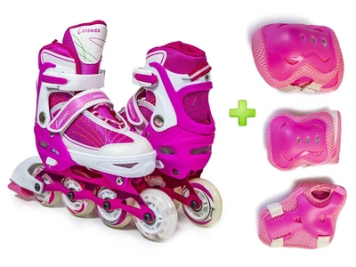 Детские Ролики с защитой Caroman Sport Pink размер 31-35