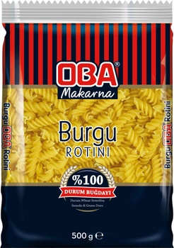 Макарони OBA Makarna з твердих сортів пшениці дурум Спіральки 500 г (8690828000607)