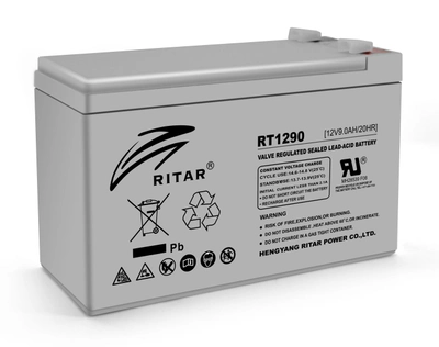 Аккумулятор кислотный RITAR AGM RT1290 12V 9.0Ah