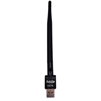 WiFi адаптер Satcom с антенной 5dbi на чипе RT5370 для пк, тв приставок