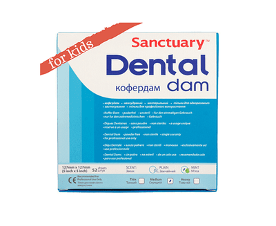 Платки для Коффердама для детей Dental Dams Sanctuary 36 шт./упак.