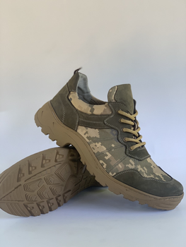 Тактические камуфляжные кроссовки под форму для ЗСУ пиксель олива 40 26.5 см (11110778)