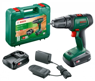 Аккумуляторная дрель-шуруповерт Bosch UniversalDrill 18V + 2 акб PBA 18V 1,5Ah W-A (06039D4002)